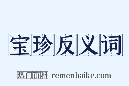 宝珍反义词是什么意思的图片
